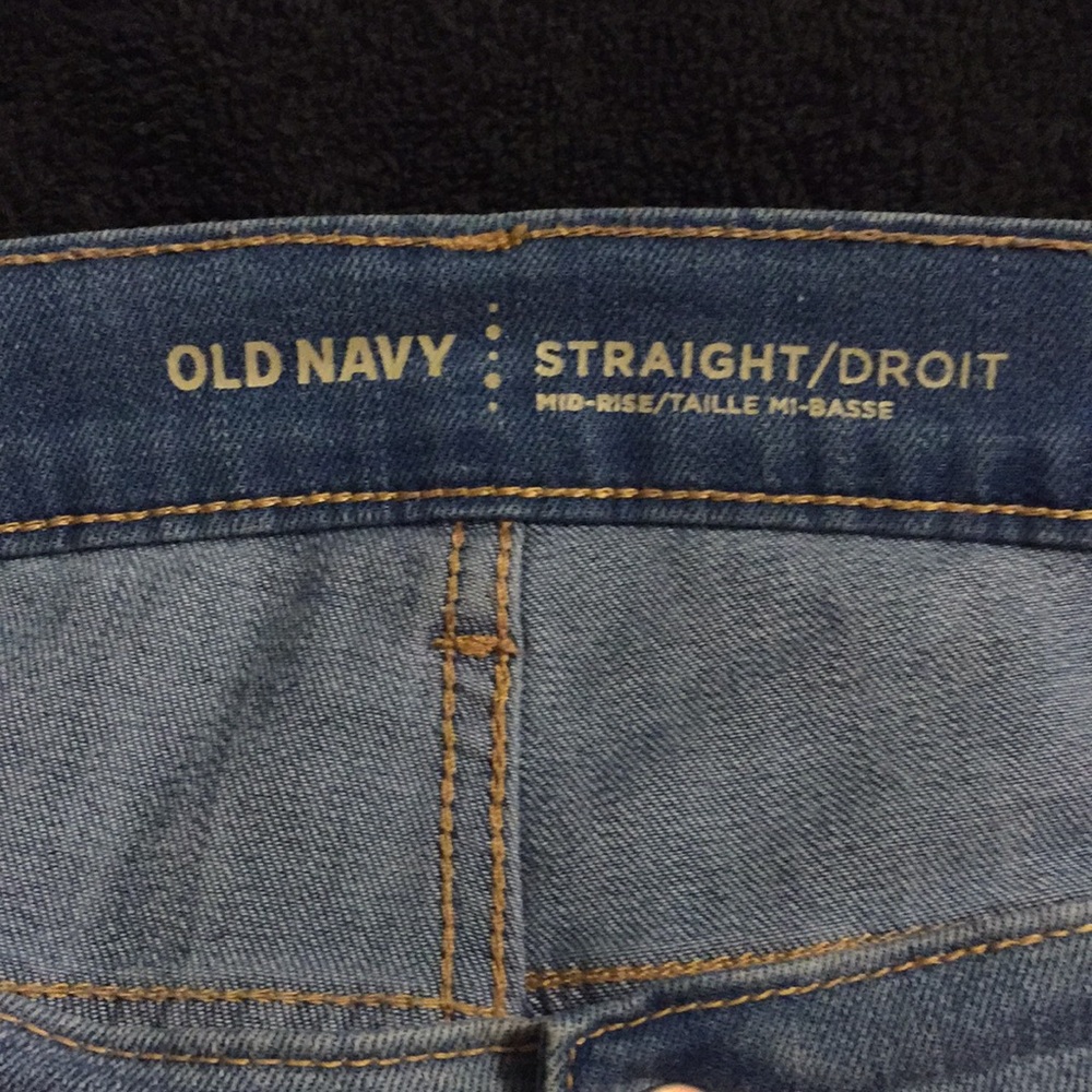 Old navy faded destroyed size 16 straight mid rise